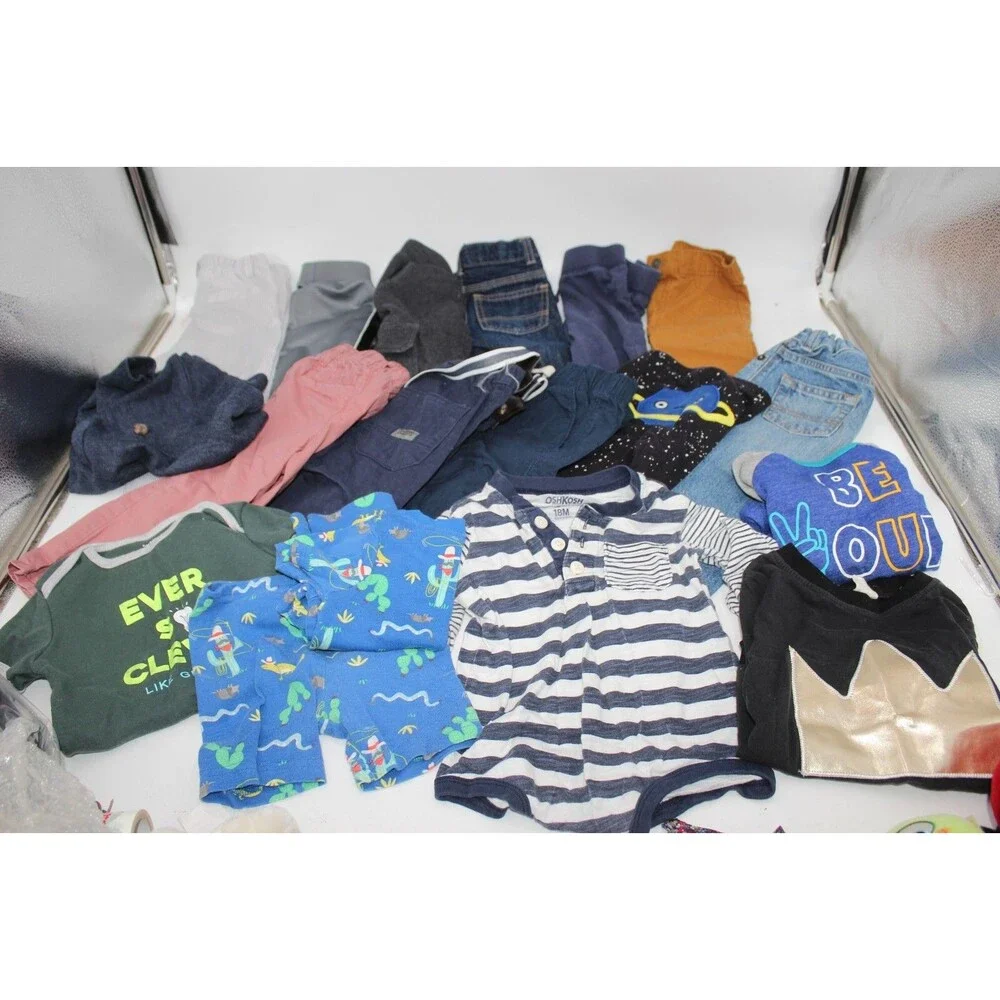 Huge Lot 18 Pieces Boys 18 Months Clothes Pants Shorts Carters Oshkosh Old Navy